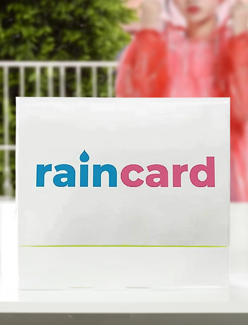 Pocket Size Rain Card - Rain Coat