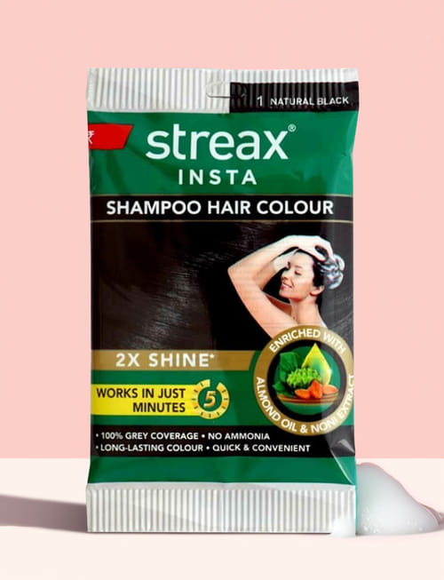 Insta Shampoo Hair Color - Natural Black