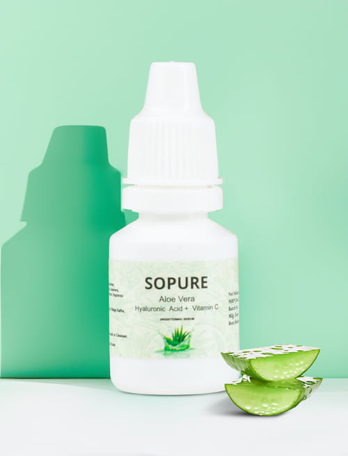 Aloevera Hyaluronic Acid + Vitamin C Face Serum