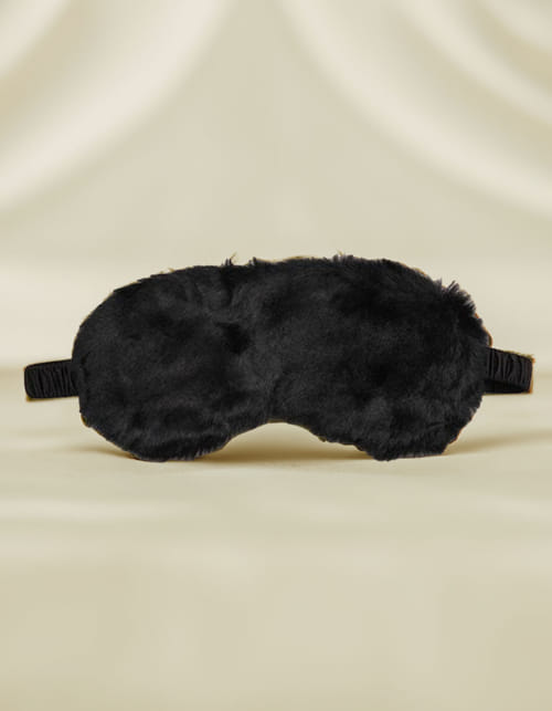Fur Eye Mask - Black