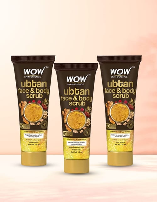 Ubtan Face & Body Scrub For Tan Removal & Glowing Skin Trio