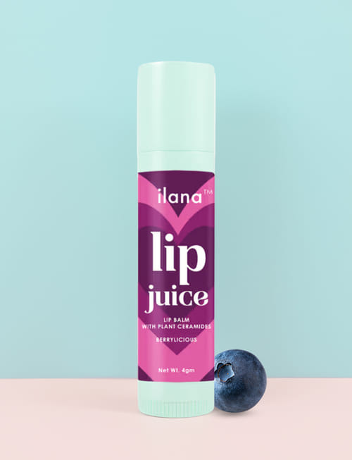 Lip Juice- Vegan Tinted Lip Balm With Plant Ceramides (Berrylicious)