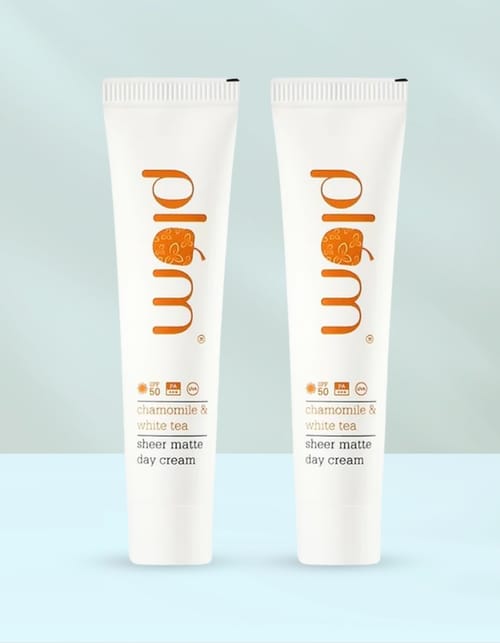 Chamomile & White Tea Sheer Matte Day Cream SPF 50 PA+++ Duo