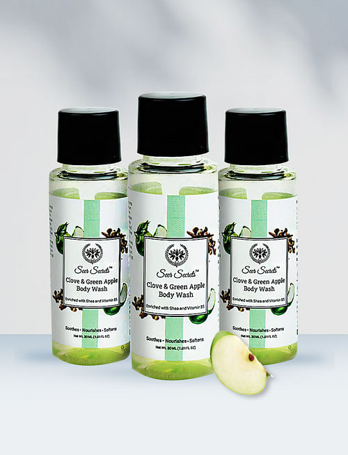 Clove & Green Apple Body Wash Trio
