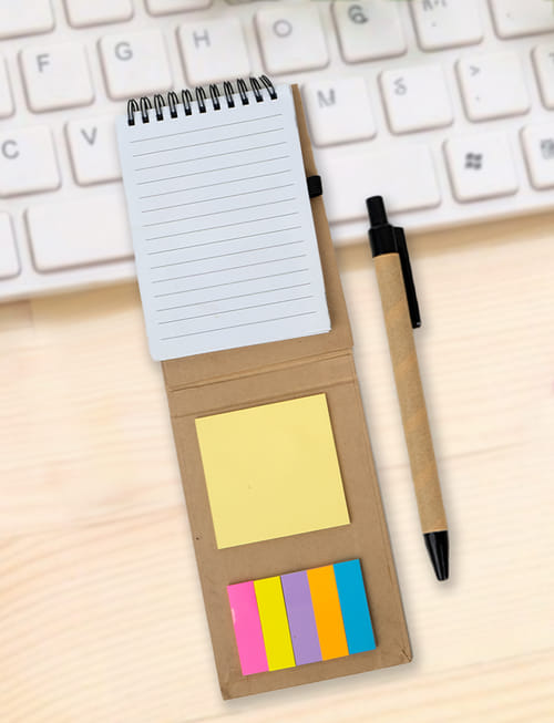 Dairy With Sticky Note & Pen