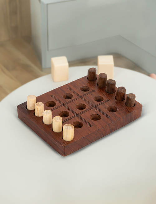 Mini Tic Tac Toe - Wood