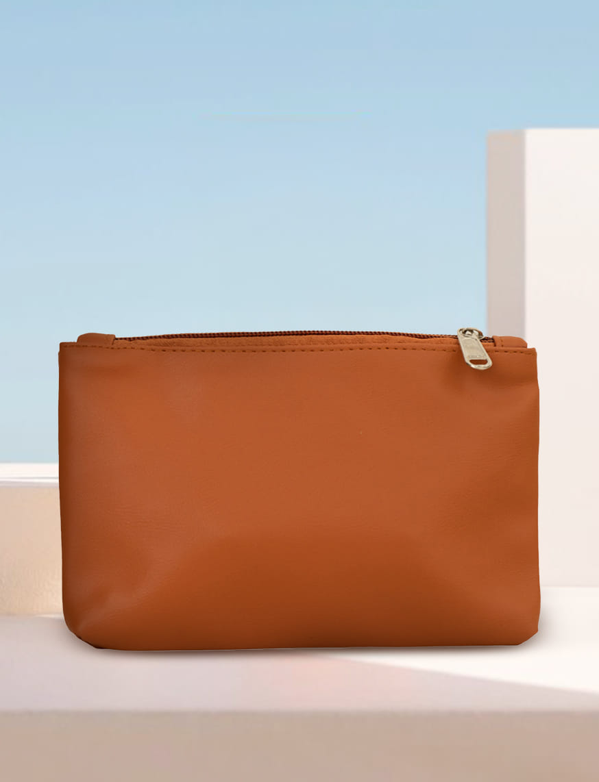 Leather Travel Pouch - Tan