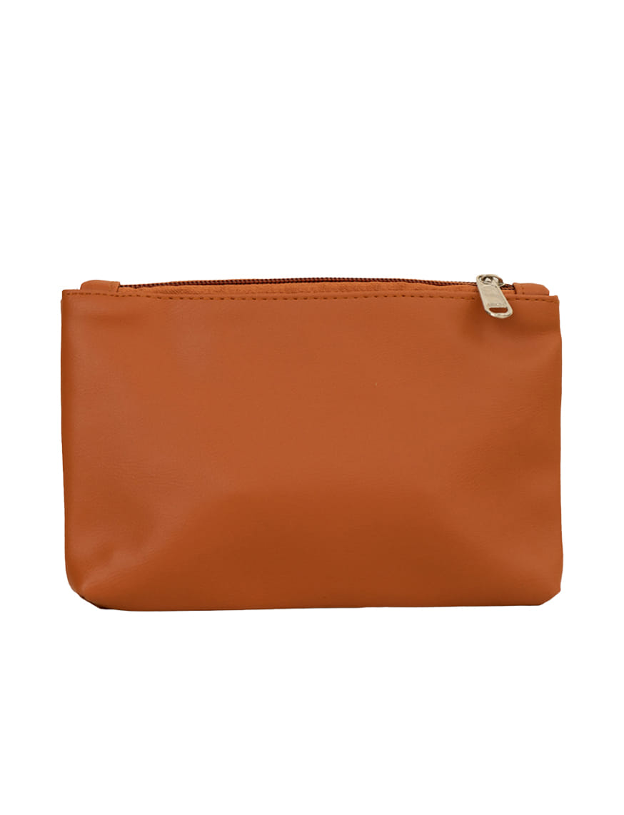 Leather Travel Pouch - Tan – thumbnail 2