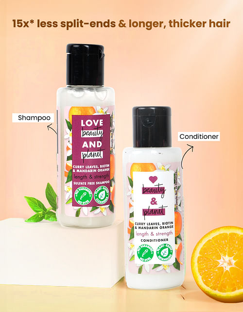 Curry Leaves, Biotin & Mandarin Orange Mini Kit (Shampoo + Conditioner)