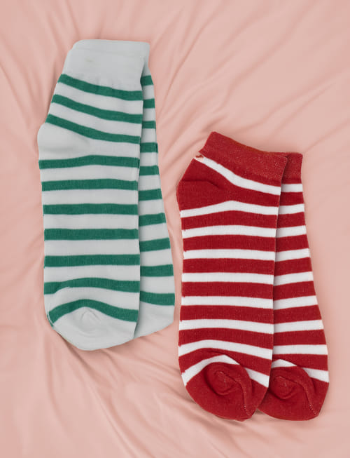 Pair Of Socks (Red And Green)