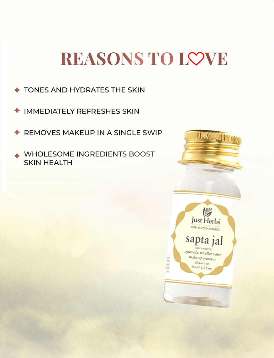 Sapta Jal Ayurvedic Micellar Water Size 25ml By Just Herbs