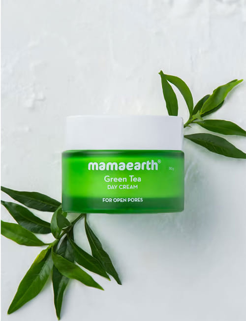 Green Tea Day Cream With Green Tea & Collagen For Open Pores