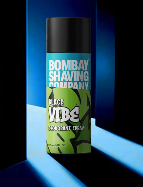 Black Vibe Deodorant Spray - For Men