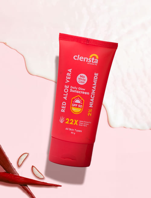 Red Aloe Vera Daily Glow Sunscreen | SPF 50 PA++++