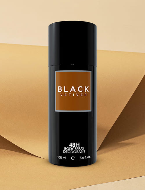 Black - Vetiver Deodorant