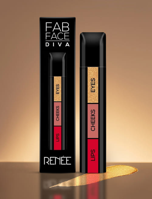 Fab Face 3 In 1 Makeup Stick - Diva Fab Face 3 In 1 Makeup Stick - Diva