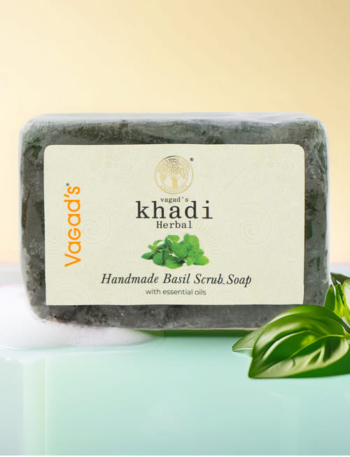 Handmade Basil Scrub Soap