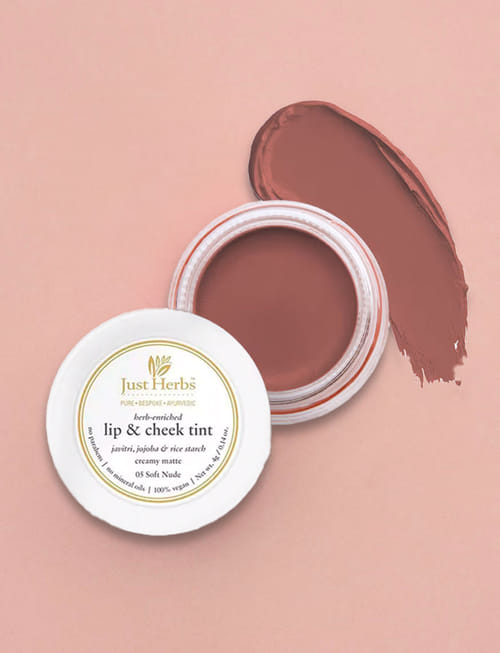 Herb Enriched Cheek And Lip Tint - Soft Nude