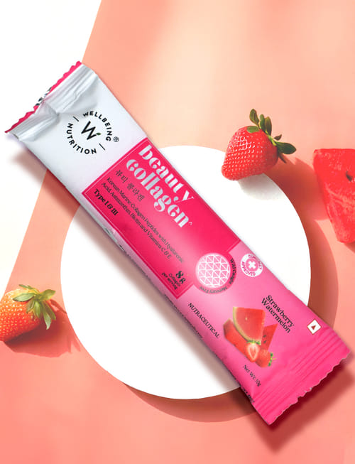 Beauty Collagen Strawberry Watermelon Flavor Sachets