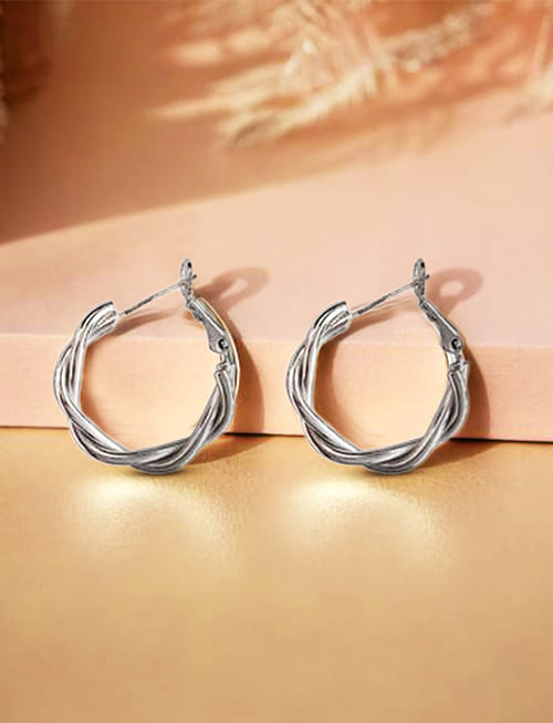 Pin Earrings Silver
