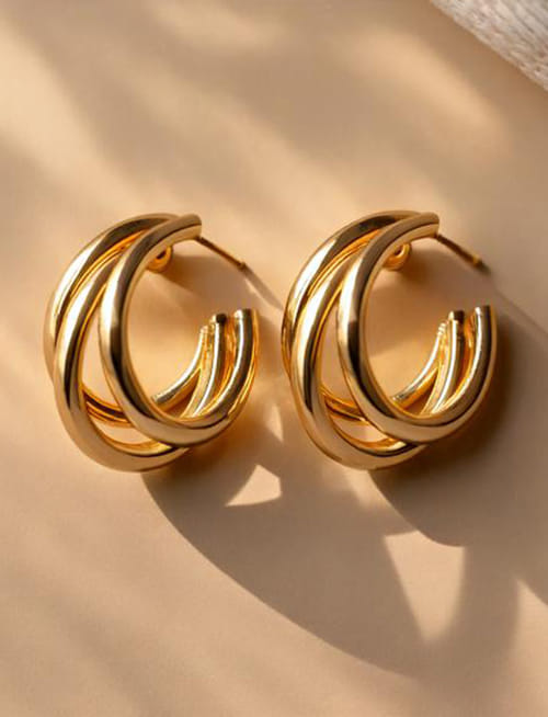 Golden Ring Earrings
