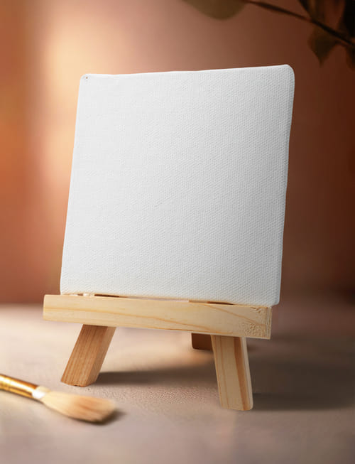 Easel Stand With Canvas Board