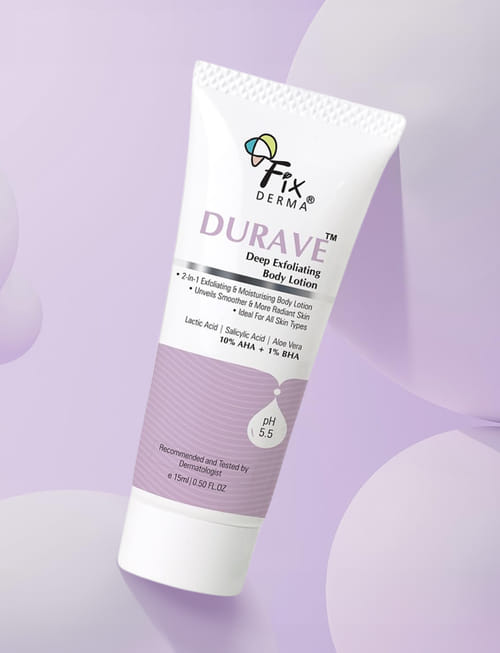 Durave 10% AHA + 1% BHA Deep Exfoliating Body Lotion With Lactic & 1% Salicylic Acid