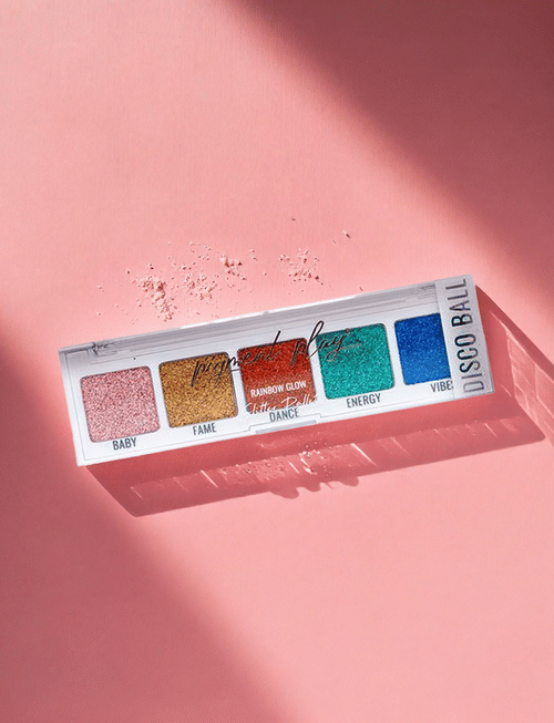 Rainbow Glow Glitter Palette - Disco Ball