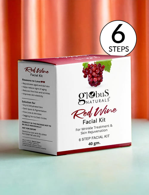 Anti-Ageing Red Wine 6 Step Facial Kit
