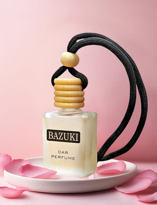 Rose Hanging Car Freshner (White Bottle)