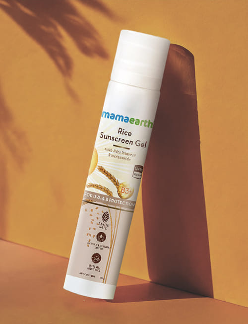 Rice Sunscreen Gel With SPF 50 PA +++ With Rice Water & Niacinamide