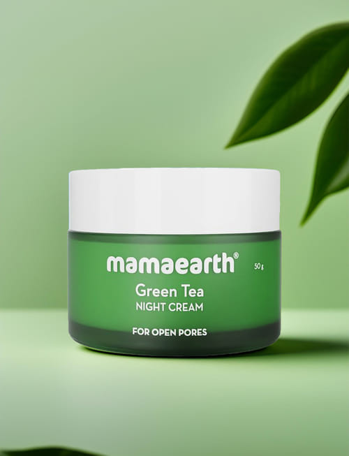 Green Tea Night Cream With Green Tea & Collagen For Open Pores