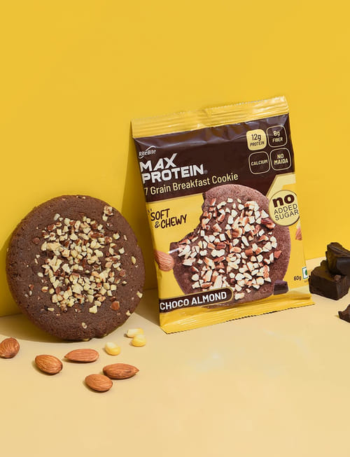 Max Protein Cookies Choco Almond | Zero Added Sugar