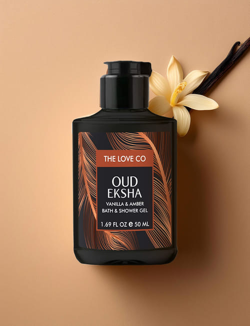 Oud Eksha Vanilla & Amber Bath & Shower Gel