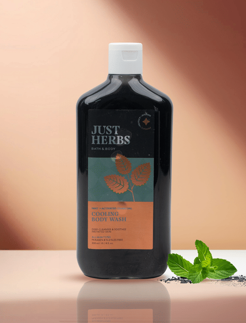 Mint + Activated Charcoal Cooling Body Wash