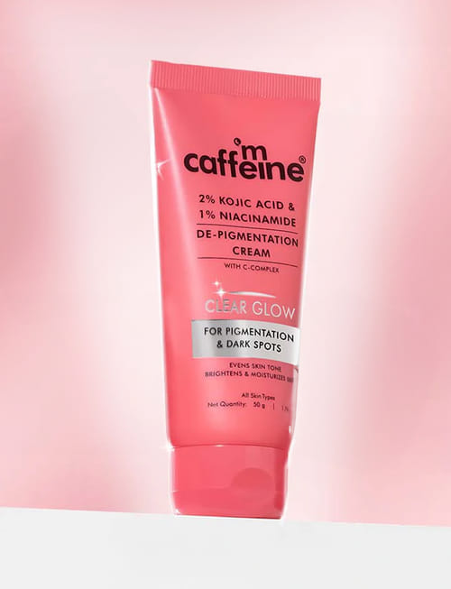 CLEAR GLOW 2% Kojic Acid 1% Niacinamide Pigmentation Removal Face Cream-Reduce Dark Spots