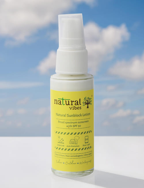 Natural Sunblock Lotion With SPF 30