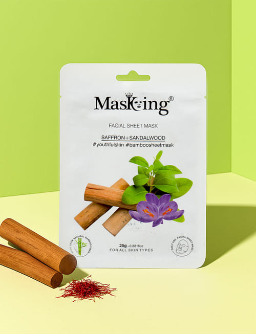 Herbal Sheet Mask - Saffron & Sandalwood