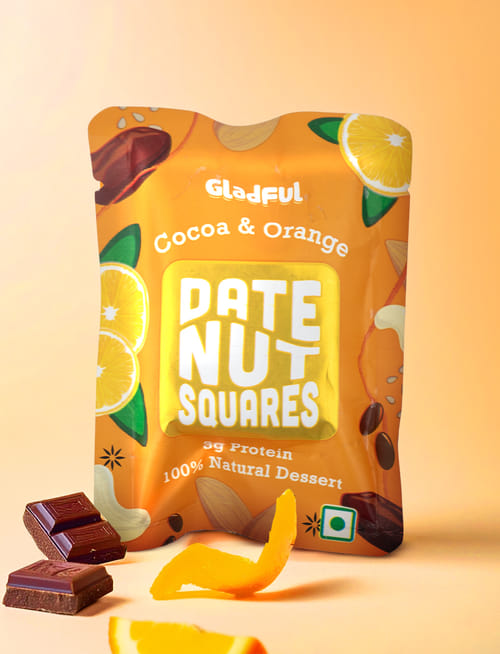 Cocoa & Orange Date Nut Squares