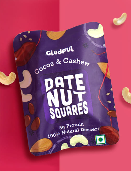 Cocoa & Cashew Date Nut Squares Cocoa & Cashew Date Nut Squares