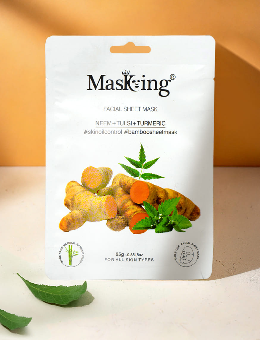 Herbal Sheet Mask - Neem, Tulsi & Turmeric