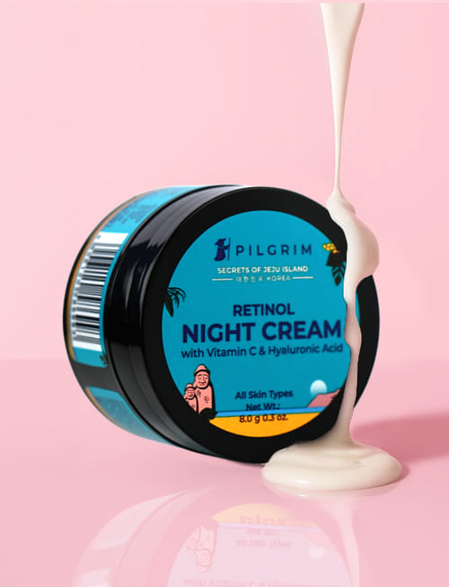 Retinol Night Cream With Vitamin C & Hyaluronic Acid