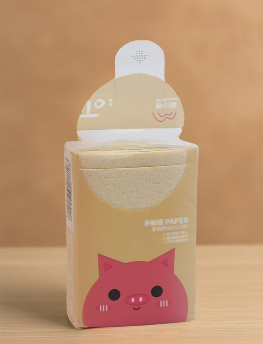 Mini Travel Tissues Brown