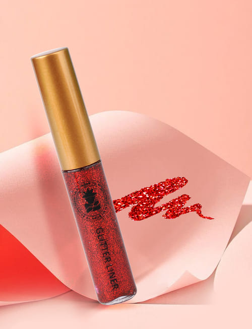 Glitter Eyeliner Red