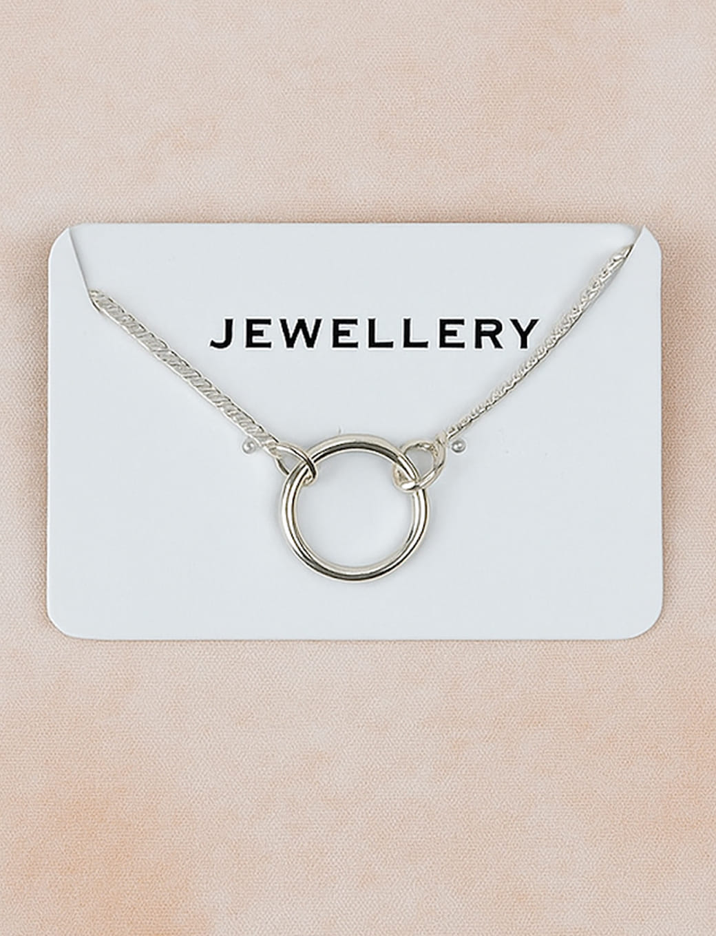 Eternity Circle Necklace - Silver