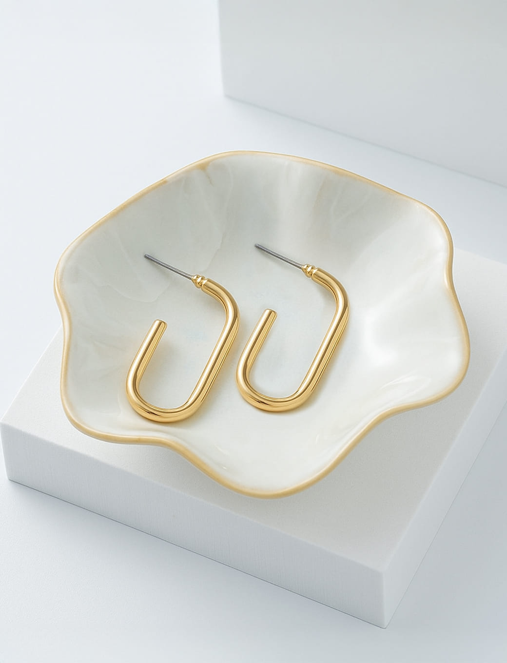 Minimalist U Hoop Earrings