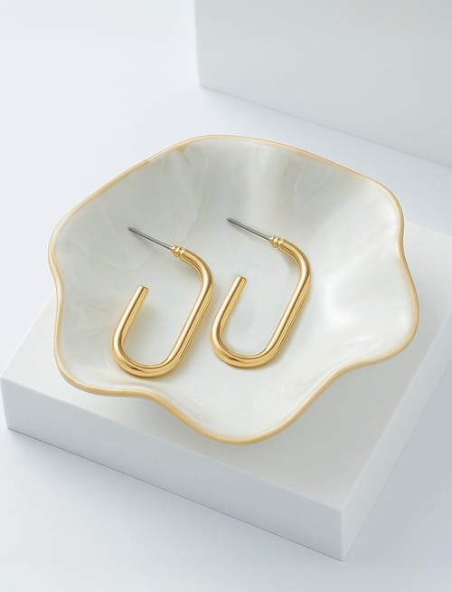 Minimalist U Hoop Earrings