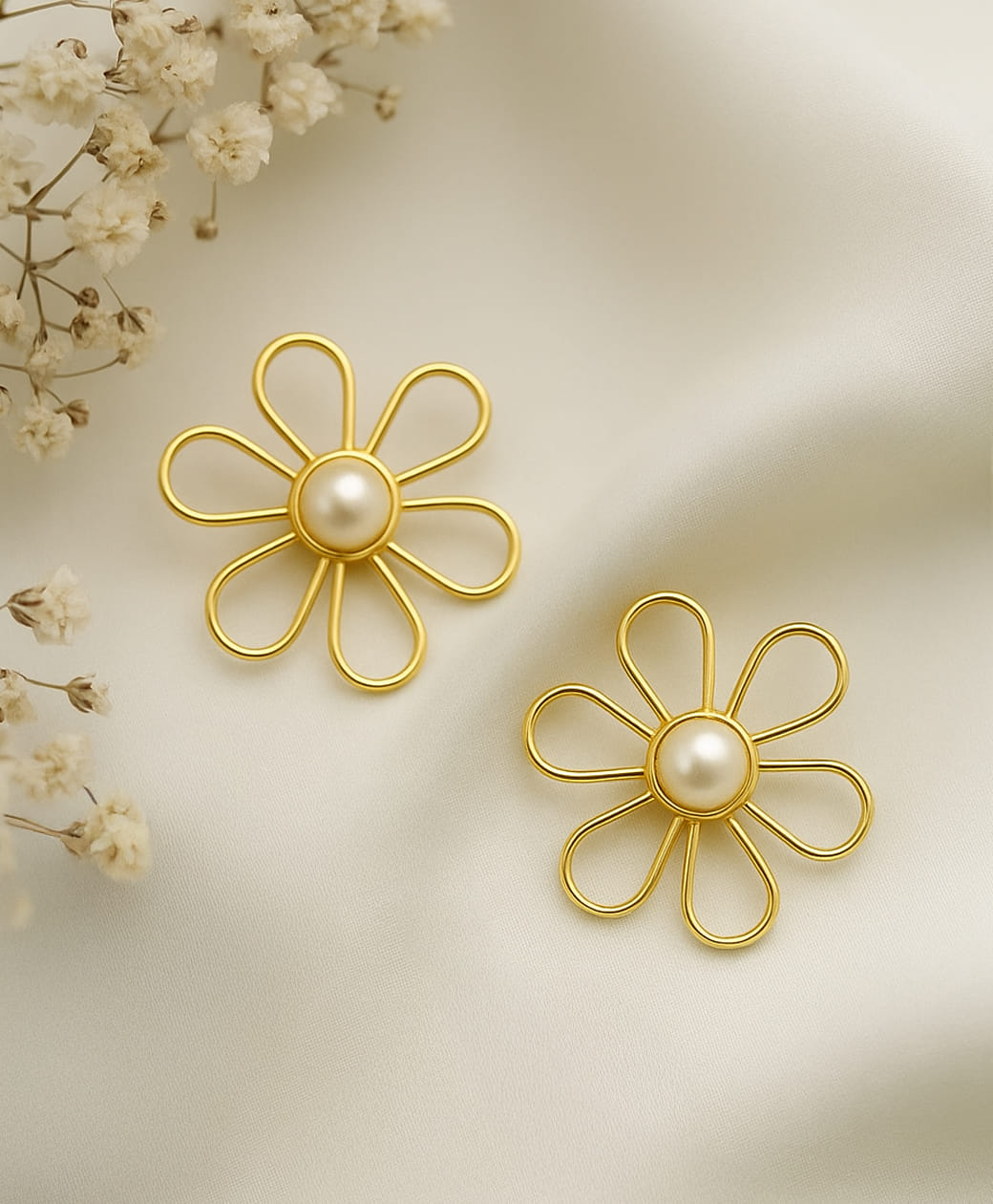 Flower Charm Earrings