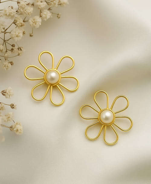 Flower Charm Earrings