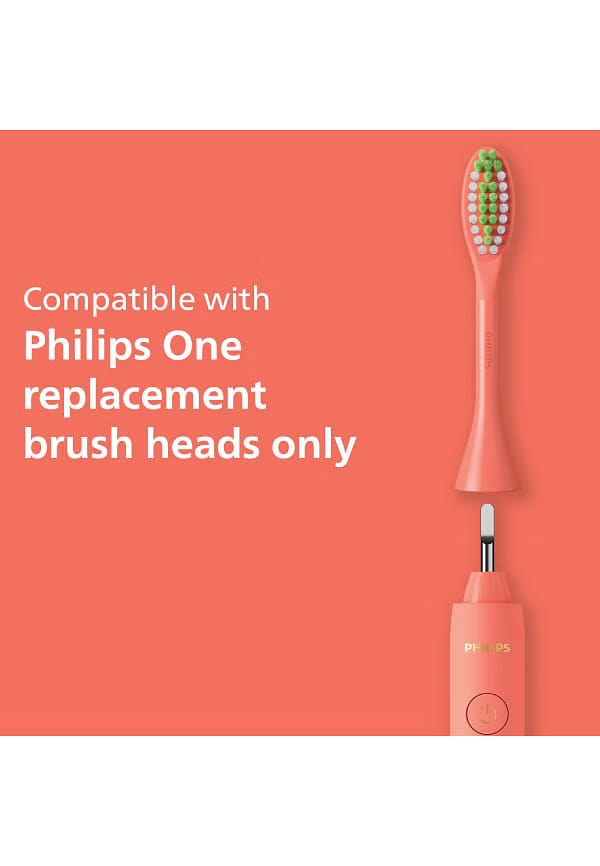 One Electric Toothbrush By Sonicare - Micro Vibrations, Soft Bristles - Miami Coral – thumbnail 3